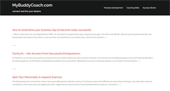 Desktop Screenshot of mybuddycoach.com