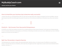 Tablet Screenshot of mybuddycoach.com